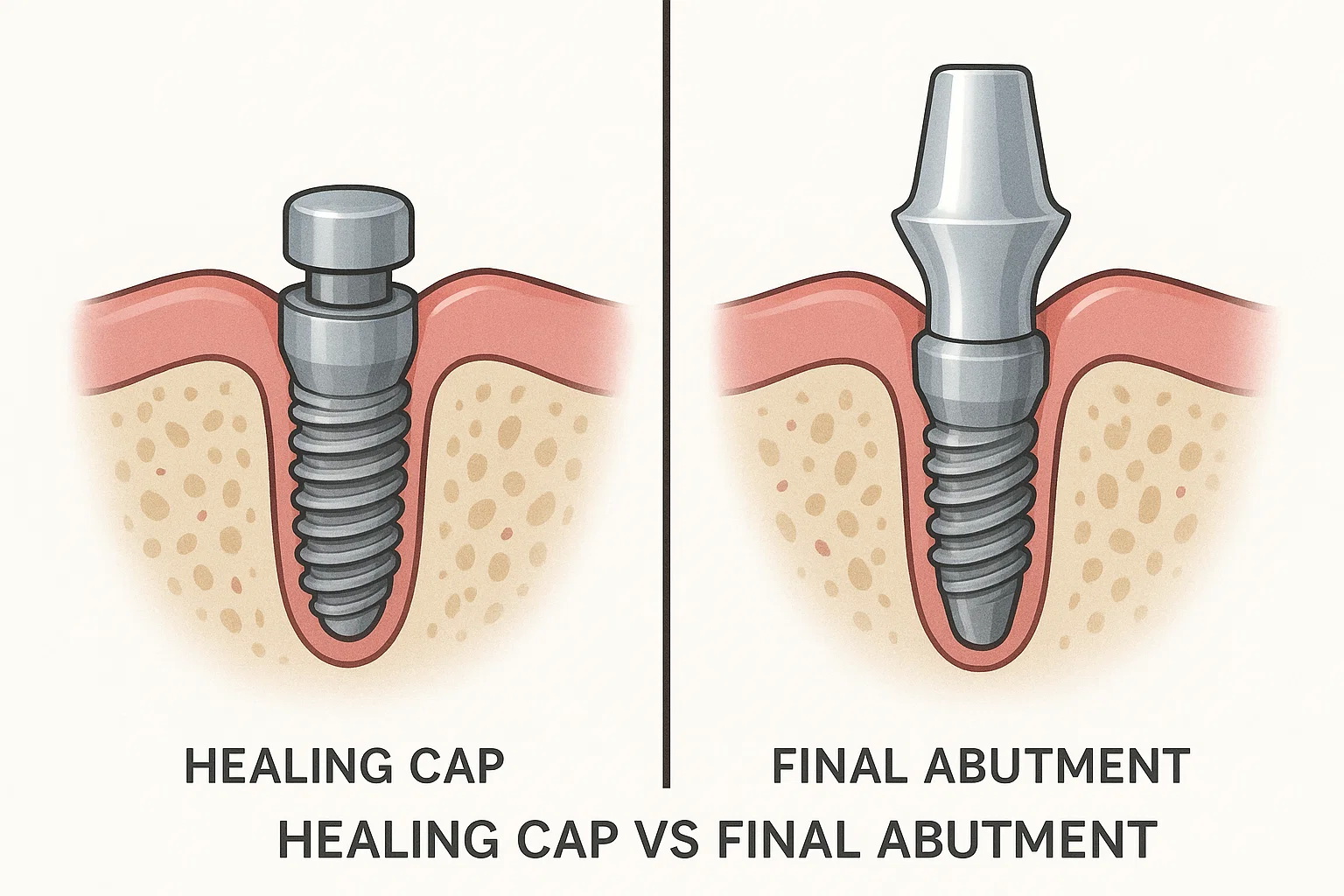 Healing-Cap-vs-Abutment